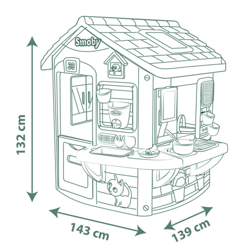Smoby Life - Mud Cooking House - Afbeelding 4