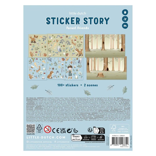 Little Dutch Forest Friends Stickerset - Afbeelding 3