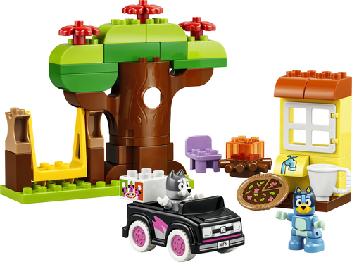 LEGO DUPLO - Bluey Pizzameisjes met Muffin en Bluey Educatief Speelgoed voo - Afbeelding 2
