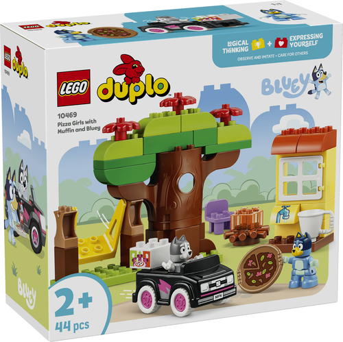 LEGO DUPLO - Bluey Pizzameisjes met Muffin en Bluey Educatief Speelgoed voo - Afbeelding 6