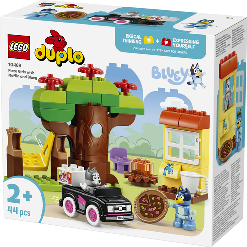 LEGO DUPLO - Bluey Pizzameisjes met Muffin en Bluey Educatief Speelgoed voo - Afbeelding 7