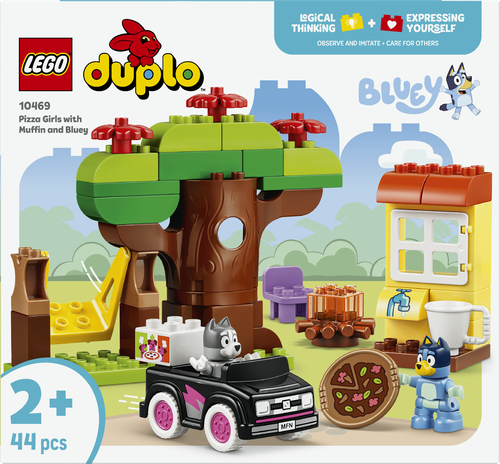 LEGO DUPLO - Bluey Pizzameisjes met Muffin en Bluey Educatief Speelgoed voo - Afbeelding 8