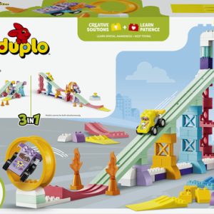 LEGO DUPLO – Stad 3-in-1 Creatieve Hellingen met Voertuigen – Auto Speelgoe