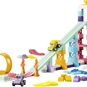 LEGO DUPLO – Stad 3-in-1 Creatieve Hellingen met Voertuigen – Auto Speelgoe