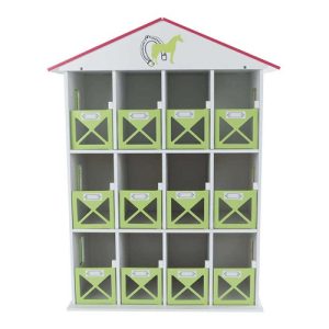 Kids Globe paardenstal hotel met 12 boxen 19x41x53cm