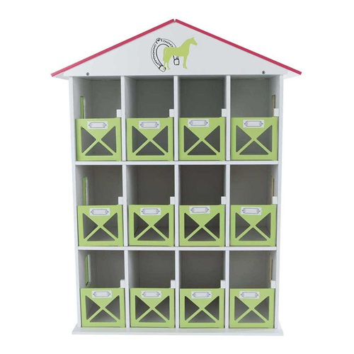 Kids Globe paardenstal hotel met 12 boxen 19x41x53cm - Afbeelding 2