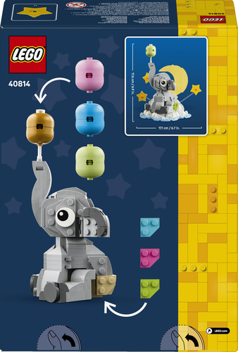 LEGO Babyolifantje Geboorte Bouwpakket voor Volwassenen 40814 - Afbeelding 3