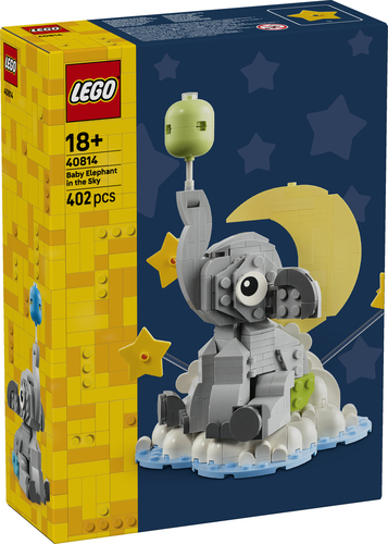 LEGO Babyolifantje Geboorte Bouwpakket voor Volwassenen 40814 - Afbeelding 4