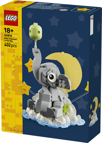 LEGO Babyolifantje Geboorte Bouwpakket voor Volwassenen 40814 - Afbeelding 5