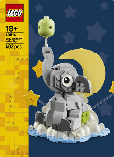 LEGO Babyolifantje Geboorte Bouwpakket voor Volwassenen 40814 - Afbeelding 6