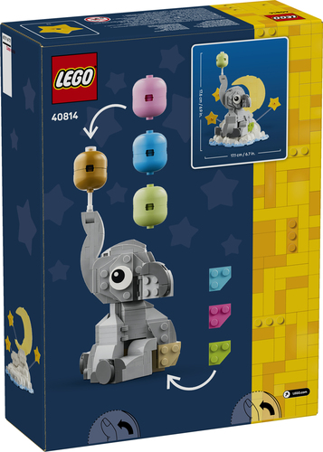 LEGO Babyolifantje Geboorte Bouwpakket voor Volwassenen 40814 - Afbeelding 7