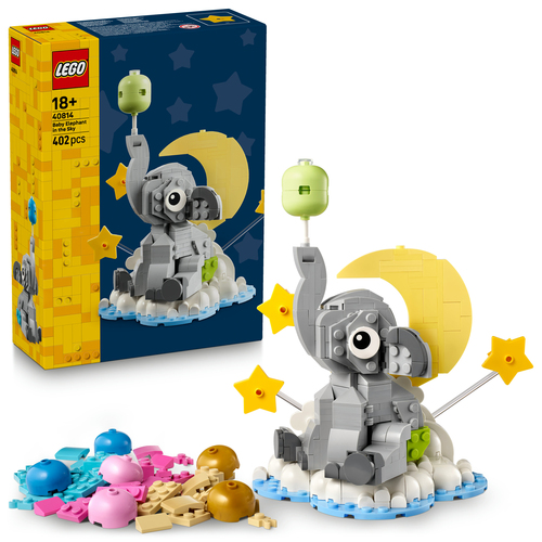 LEGO Babyolifantje Geboorte Bouwpakket voor Volwassenen 40814 - Afbeelding 8