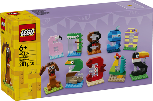 LEGO Verjaardagscijfers Dieren Speelgoed voor Kinderen en Taartdecoratie 40 - Afbeelding 4