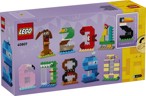 LEGO Verjaardagscijfers Dieren Speelgoed voor Kinderen en Taartdecoratie 40 - Afbeelding 7