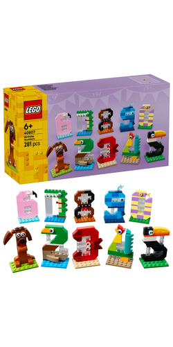 LEGO Verjaardagscijfers Dieren Speelgoed voor Kinderen en Taartdecoratie 40 - Afbeelding 9
