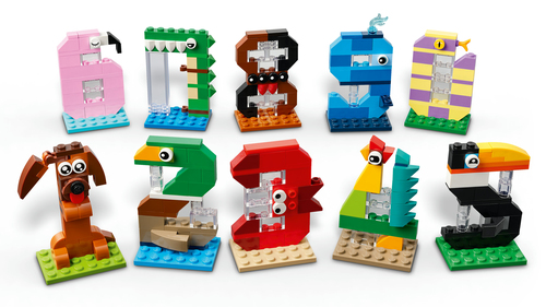 LEGO Verjaardagscijfers Dieren Speelgoed voor Kinderen en Taartdecoratie 40 - Afbeelding 10