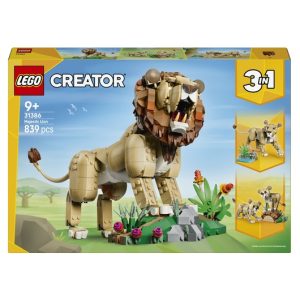 LEGO Creator 3in1 – Wilde Dieren: Majestueuze Leeuw 31386