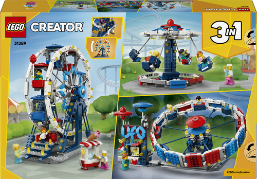 LEGO Creator 3in1 - Klassiek Reuzenrad, UFO-attractie en Zweefmolen 31389 - Afbeelding 6