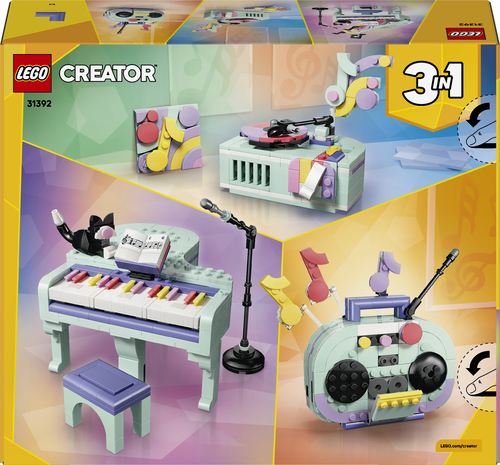 LEGO Creator 3in1 - Piano met Kat en Radio en Platenspeler Speelgoed voor K - Afbeelding 6