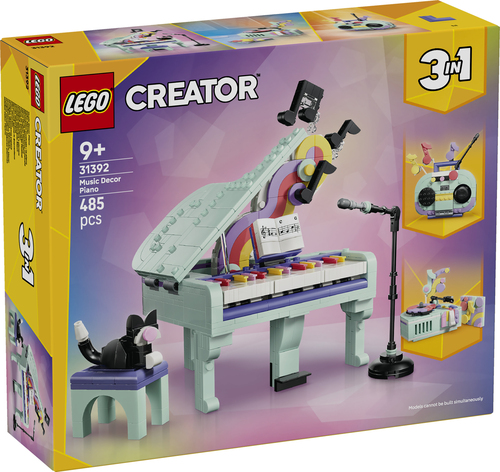 LEGO Creator 3in1 - Piano met Kat en Radio en Platenspeler Speelgoed voor K - Afbeelding 7