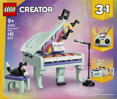 LEGO Creator 3in1 - Piano met Kat en Radio en Platenspeler Speelgoed voor K - Afbeelding 9