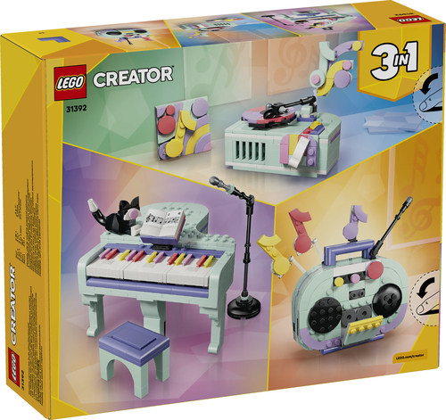 LEGO Creator 3in1 - Piano met Kat en Radio en Platenspeler Speelgoed voor K - Afbeelding 10