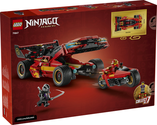 LEGO NINJAGO - 15-jarig Jubileum: X-1 Ninja Charger 71867 - Afbeelding 10