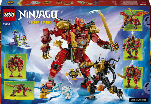 LEGO NINJAGO - Wyldfyre's Transformerende Drakenmecha 71868 - Afbeelding 6