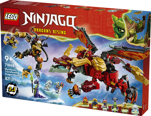 LEGO NINJAGO - Wyldfyre's Transformerende Drakenmecha 71868 - Afbeelding 8