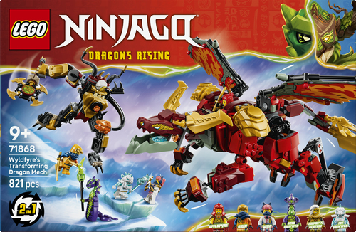 LEGO NINJAGO - Wyldfyre's Transformerende Drakenmecha 71868 - Afbeelding 9