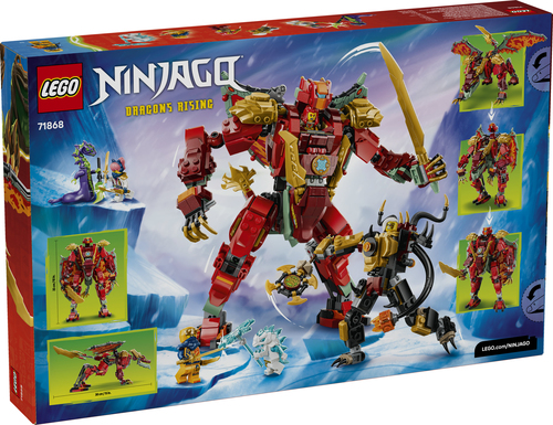 LEGO NINJAGO - Wyldfyre's Transformerende Drakenmecha 71868 - Afbeelding 10