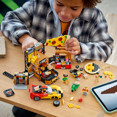 LEGO City - Pizzacentrale met Voertuigen Pizza 60496 - Afbeelding 5
