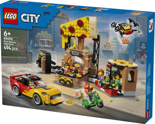 LEGO City - Pizzacentrale met Voertuigen Pizza 60496 - Afbeelding 8