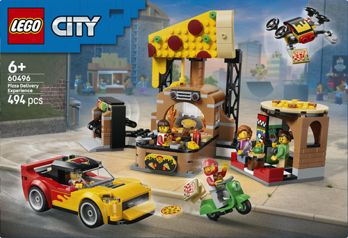 LEGO City - Pizzacentrale met Voertuigen Pizza 60496 - Afbeelding 9