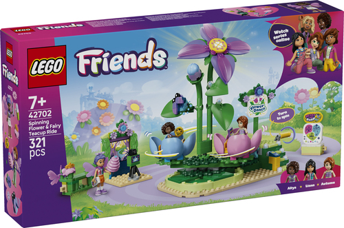 LEGO Friends - Draaiende Theekopjesattractie met Bloementhema 42702 - Afbeelding 7