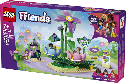 LEGO Friends - Draaiende Theekopjesattractie met Bloementhema 42702 - Afbeelding 8