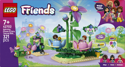 LEGO Friends - Draaiende Theekopjesattractie met Bloementhema 42702 - Afbeelding 9