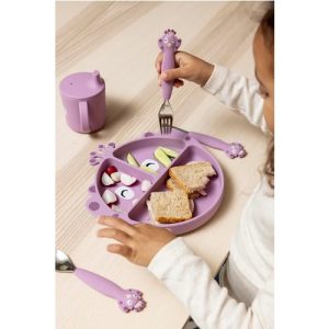 Trixie – Siliconen Eetset 3 stuks – Mrs. Peacock