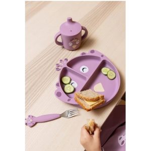 Trixie – Siliconen bord met vakjes en zuignap – Mrs Peacock