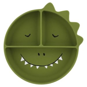Trixie – Siliconen bord met vakjes en zuignap – Mr. Dino