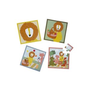 Trixie – Puzzeldoos – Dieren picknick – 4puzzels