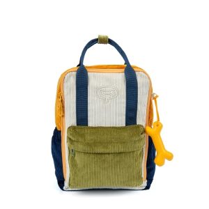 Stones and Bones – Peuterrugzak – Ivy – Corduroy – khaki + oker