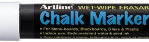 Krijt Marker ronde punt, lijndikte 4.0mm – wit