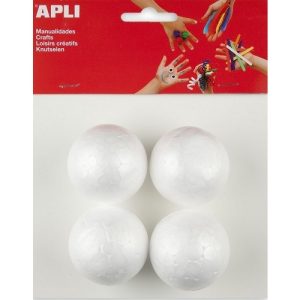 APLI Crea Isomobollen Ø 50mm – 4stuks (wit)