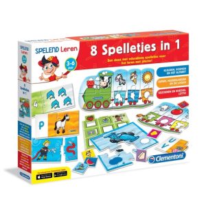 Education Clementoni – 8 Spelletjes in 1 (3-6jaar)