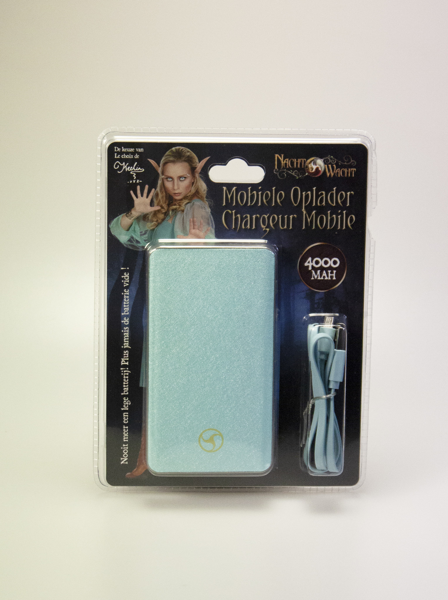 Powerbank Nachtwacht munt groen