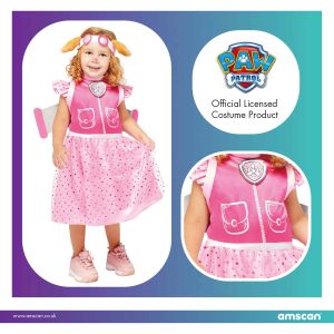Paw Patrol – Kostuum Deluxe Skye, 3-4 jaar