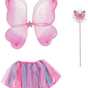 PRINCESS FRIENDS – Verkleedset Fee (vleugels + tutu)
