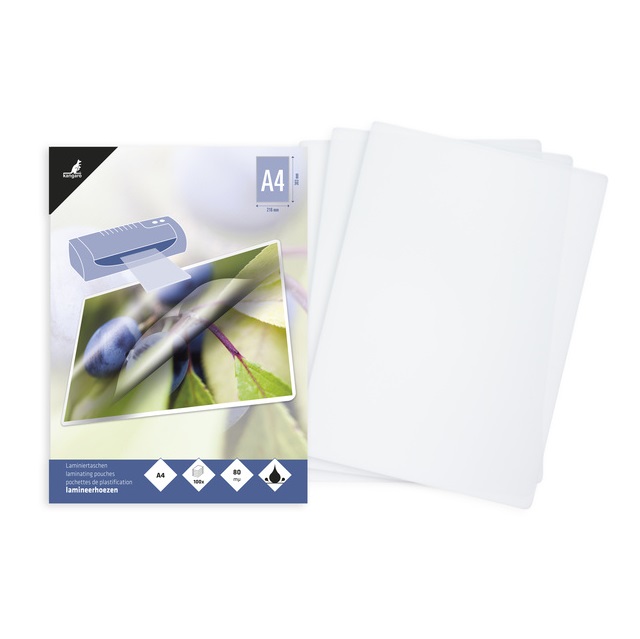 Lamineerhoezen A4 (216x303mm) 80 Micron - 100vel