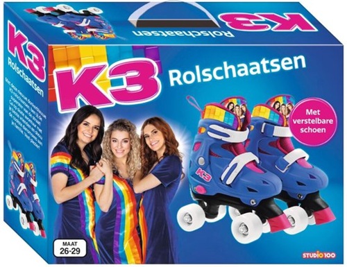K3 - Rolschaatsen "Regenboog" - maat 26/29 - Afbeelding 3